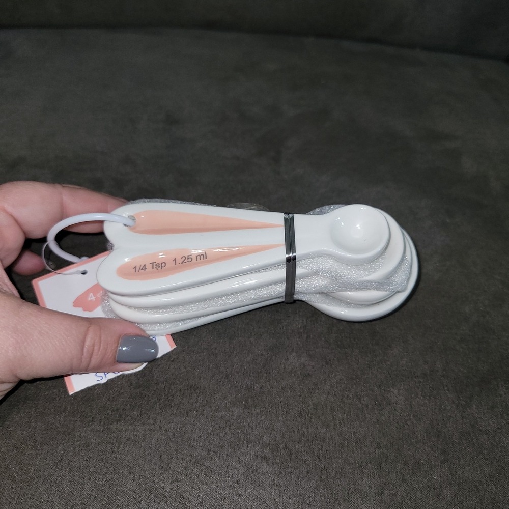 Ceramic Bunny Rabbit Ears Measuring Spoons - Picture 8 of 10